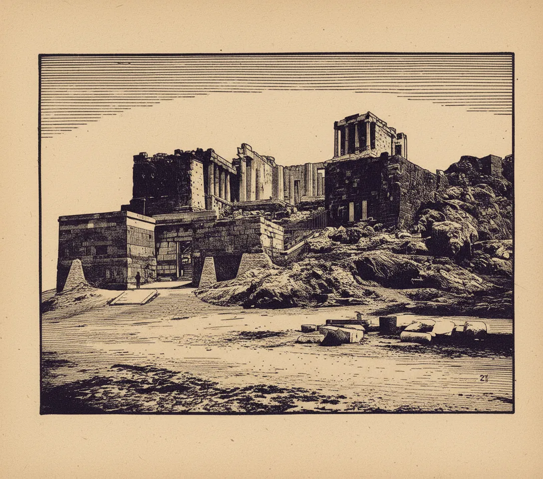 Eastern Gate (Beautiful Gate),  Jerusalem — engraving by Unknown