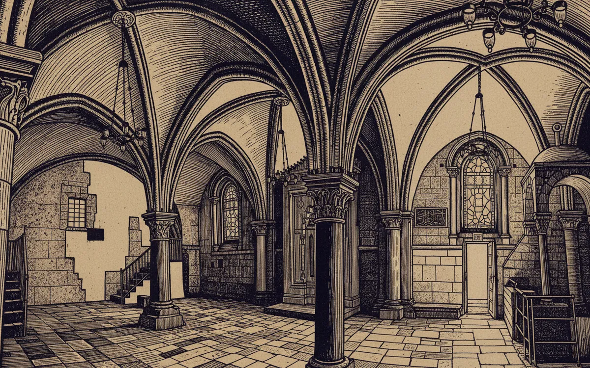 The Cenaculum (Upper Room),  Jerusalem by Unknown (Crusader-era)