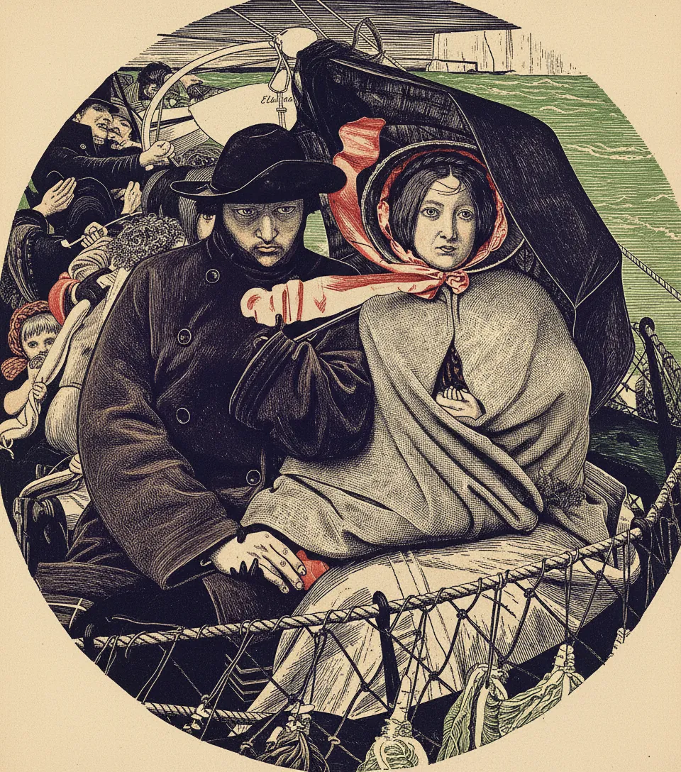 Work (detail — mutual labour) by Ford Madox Brown