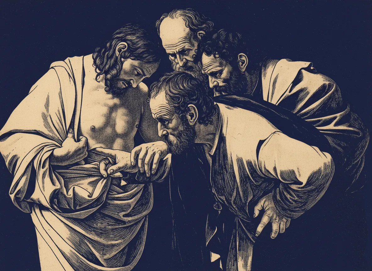 Incredulity of Saint Thomas by Caravaggio