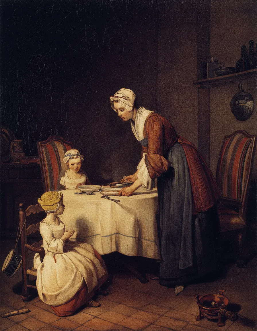 Grace Before a Meal by Jean-Baptiste-Siméon Chardin
