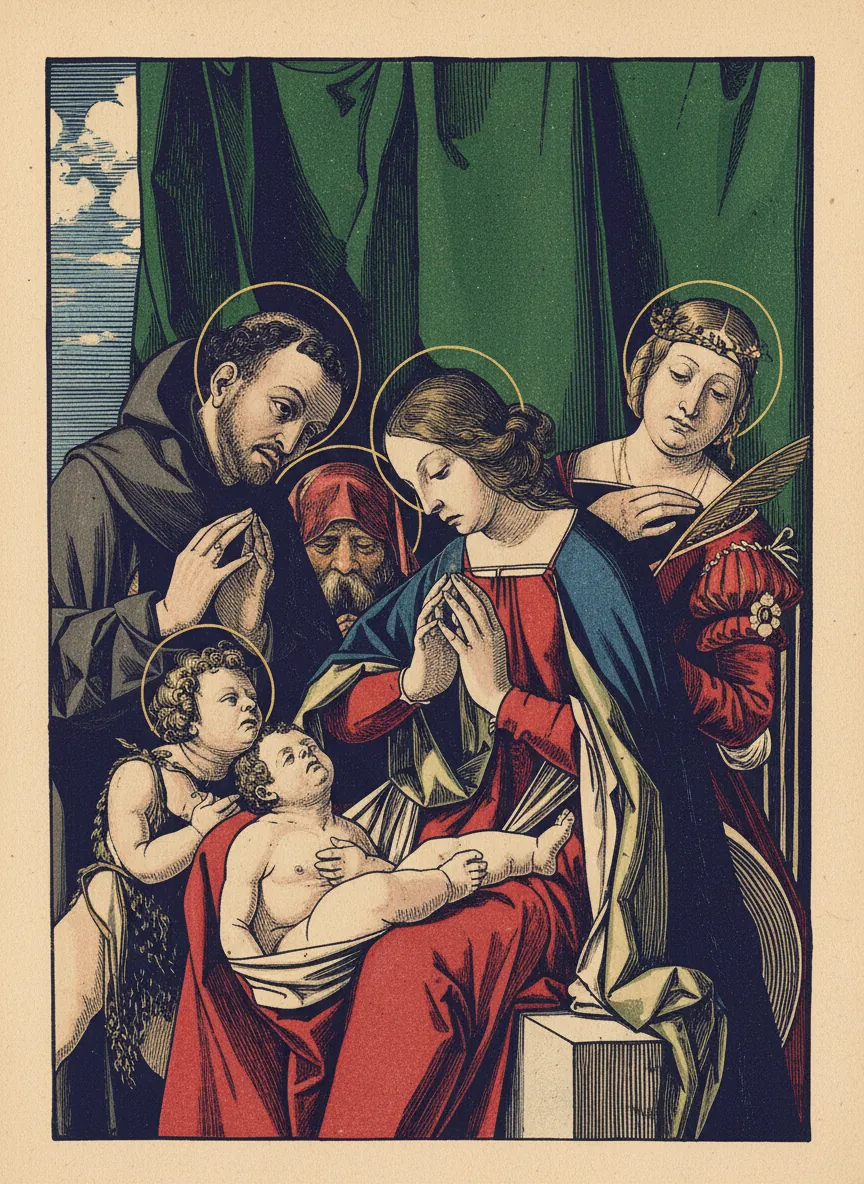 The Adoration of the Christ Child with Saints