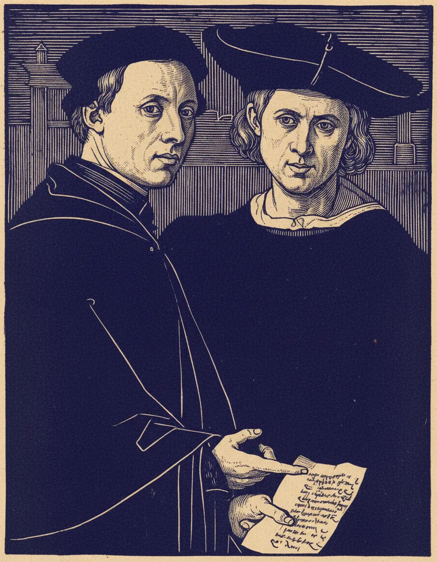 Portrait of Two Friends by Jacopo Pontormo
