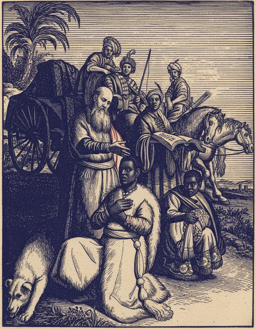 Philip Baptizing the Ethiopian Eunuch by Rembrandt van Rijn